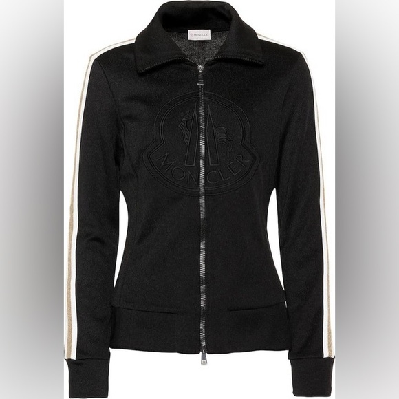 Moncler Metalic Stripe Logo Track Jacket. Size Small - Picture 3 of 11